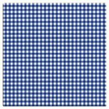 Plateau de table Select carré Vichy bleu 60 x 60 cm SM France - 053475