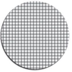 Plateau de table Select rond Vichy taupe 60 cm SM France - 053502