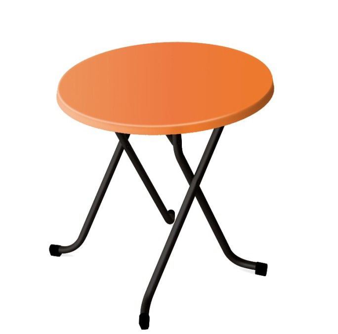Table de terrasse Alsace orange Diam.60 cm SM France - 055560