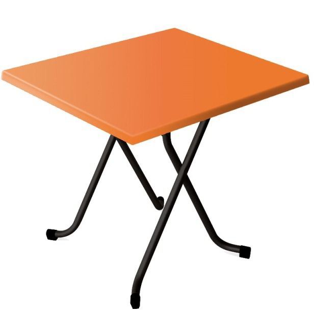 Table de terrasse Alsace orange 70 x 70 cm SM France - 055579