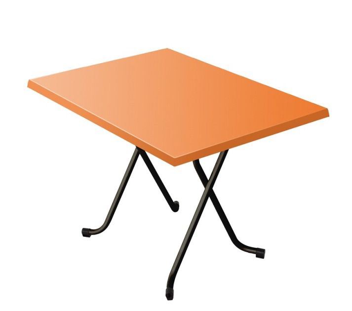 Table de terrasse Alsace orange 110 x 70 cm SM France - 055584