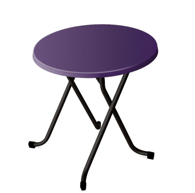Table de terrasse Alsace violet Diam.60 cm SM France - 055564