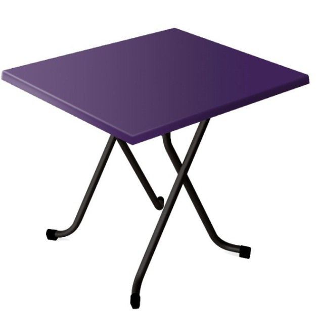 Table de terrasse Alsace violet 70 x 70 cm SM France - 055583