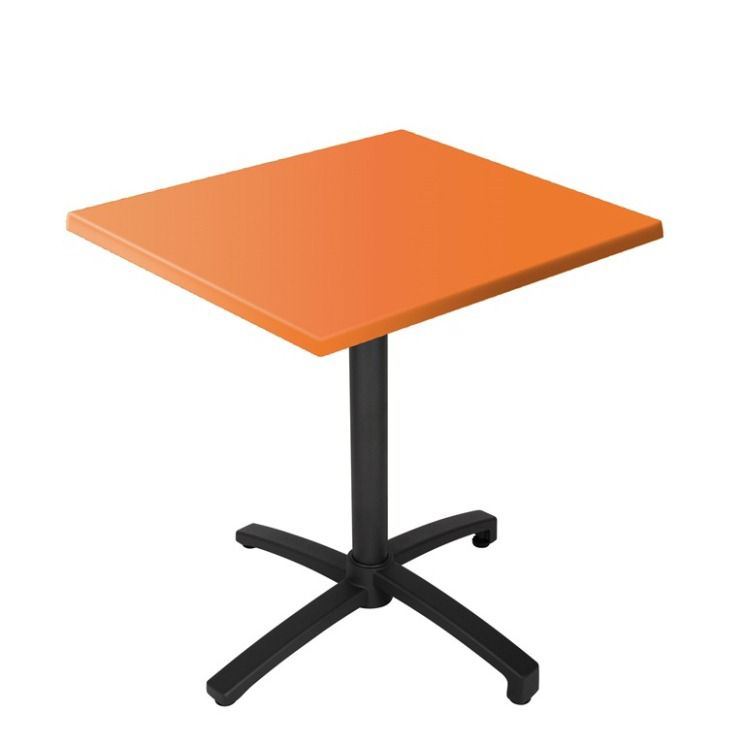 Table de terrasse Eva orange 60 x 60 cm SM France - 055565