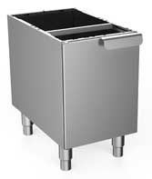 Soubassement neutre 1 porte 1/2 module cuisson 600