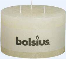 Bougie 2 mèches Ivoire