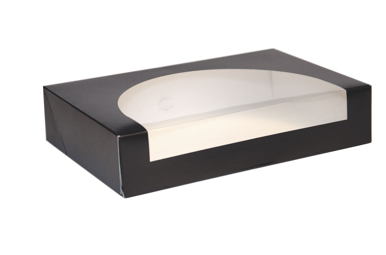 25 boîtes à fenêtre lunch noir