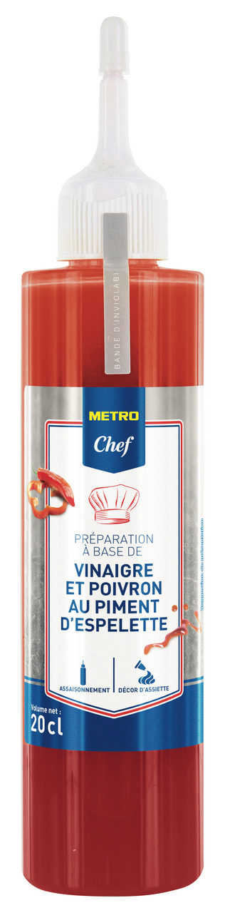 METRO Chef Préparation à base de vinaigre et poivron au piment d'Espelette 20 cl