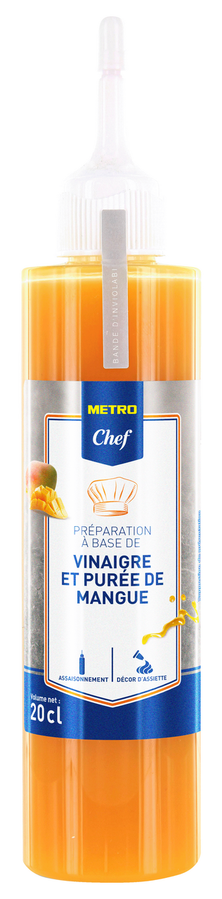 METRO Chef Préparation à base de vinaigre et purée de mangue 20 cl