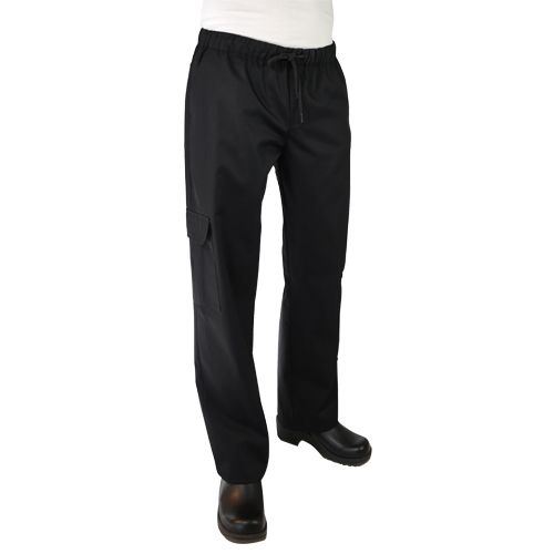 Pantalon de cuisine homme noir Baggy T.XXL