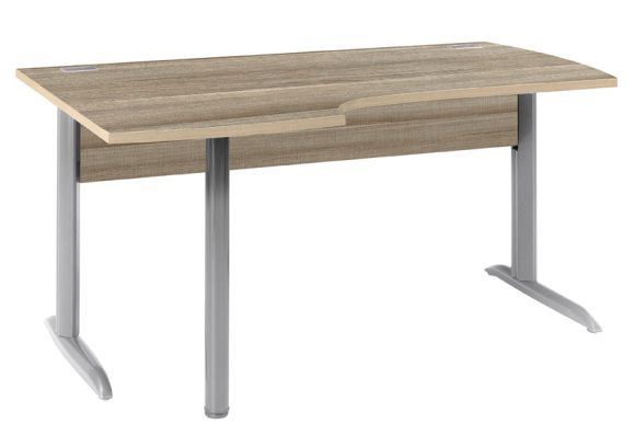 Bureau opérationnel retour gauche Jazz chêne L.160 cm