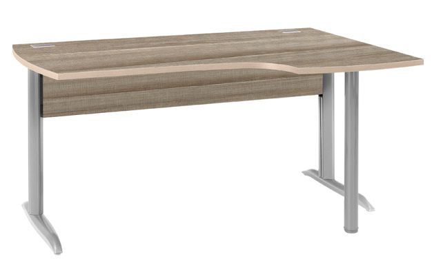 Bureau opérationnel retour droit Jazz chêne L.160 cm