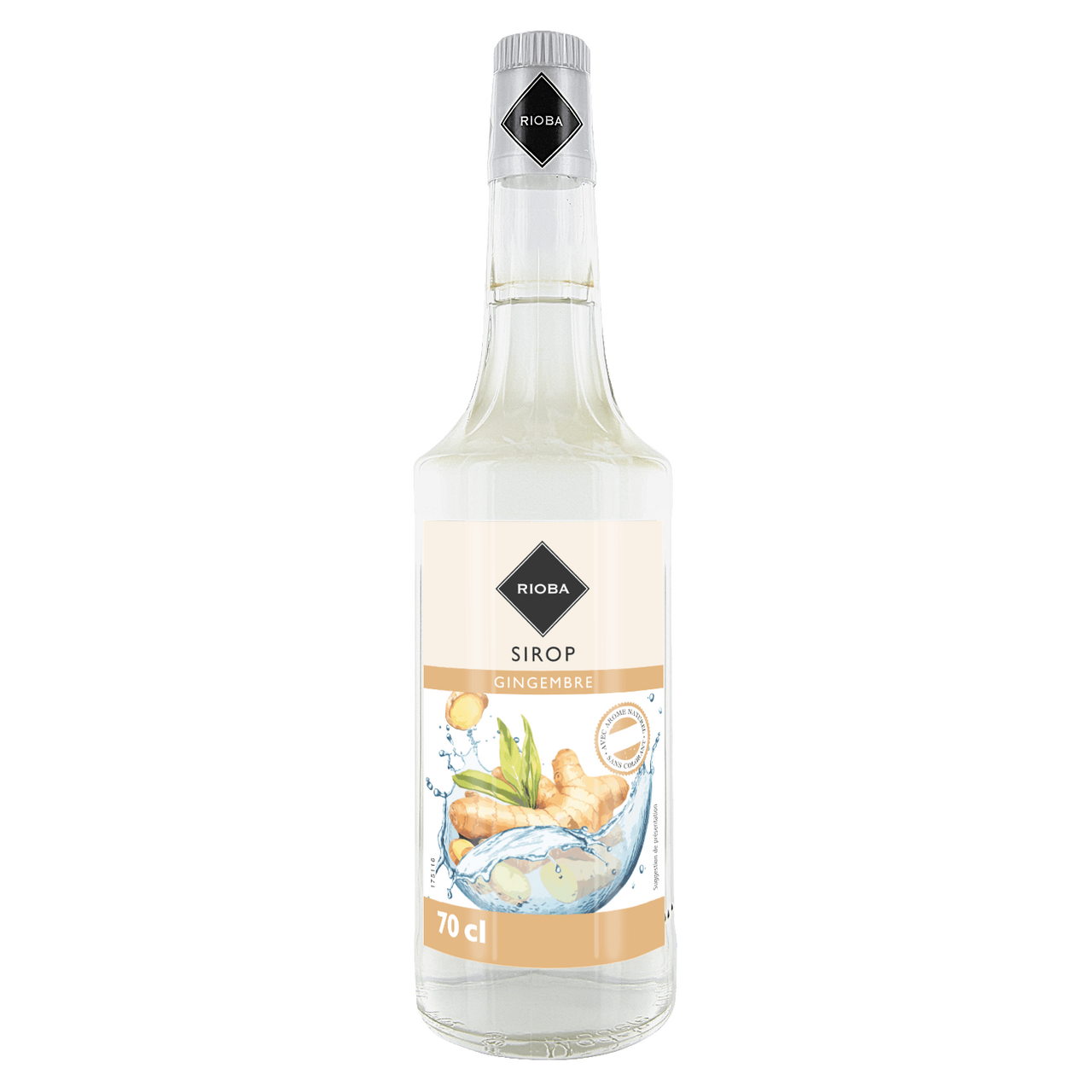 RIOBA Sirop de gingembre 70 cl verre perdu