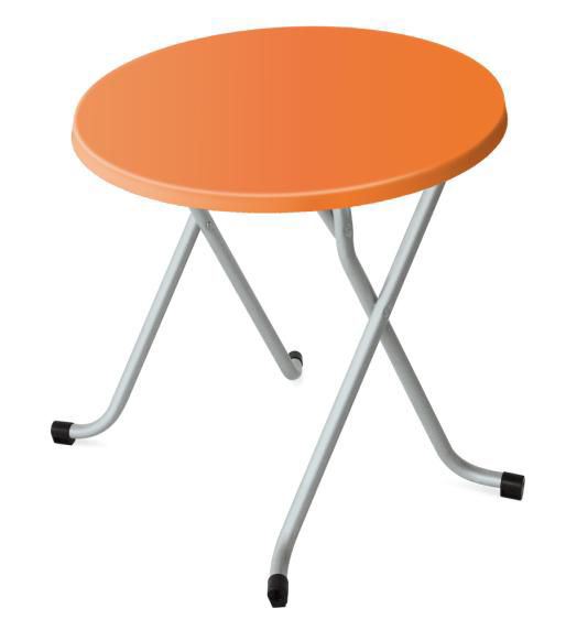 Table de terrasse Alsace orange Diam.60 cm SM France - 054037