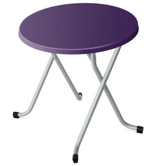 Table de terrasse Alsace violet Diam.60 cm SM France - 054041
