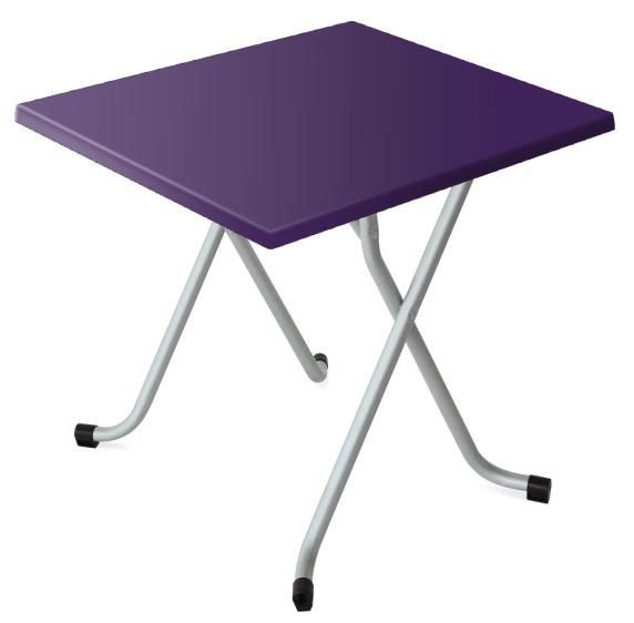 Table de terrasse Alsace violet 60 x 60 cm SM France - 054042