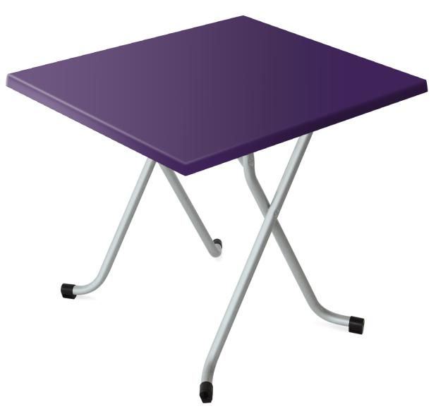 Table de terrasse Alsace violet 70 x 70 cm SM France - 054043