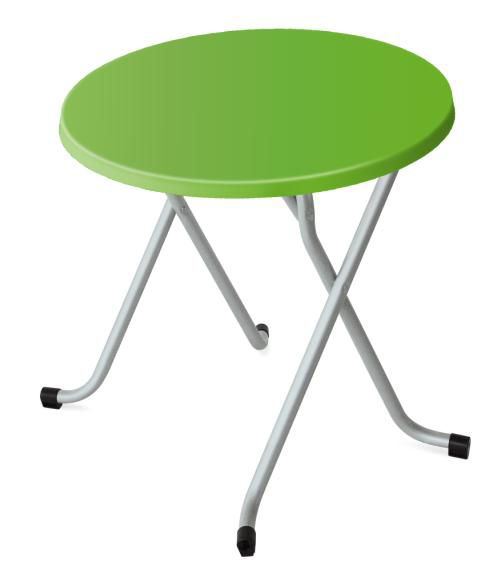 Table de terrasse Alsace vert Diam.60 cm SM France - 054045