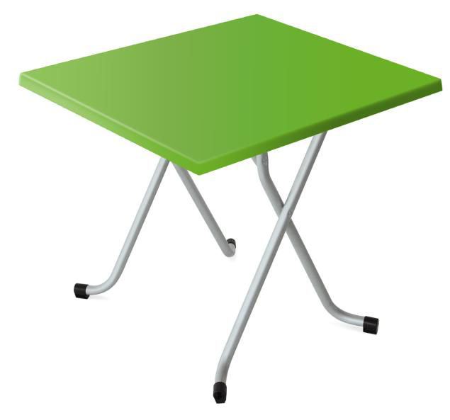 Table de terrasse Alsace vert 70 x 70 cm SM France - 054047