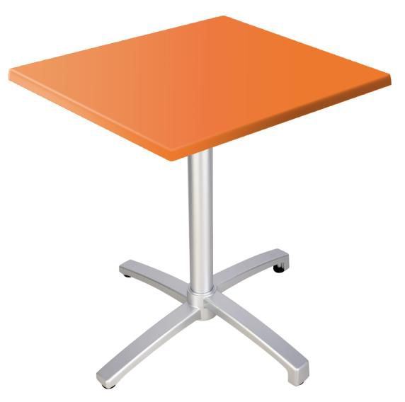 Table de terrasse Eva orange 60 x 60 cm SM France - 054073