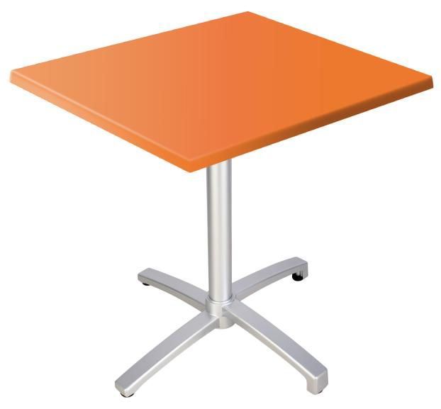 Table de terrasse Eva orange 70 x 70 cm SM France - 054074