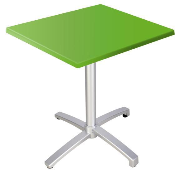 Table de terrasse Eva vert 60 x 60 cm SM France - 054077