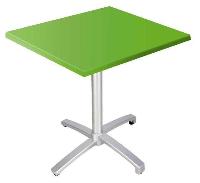Table de terrasse Eva vert 70 x 70 cm SM France - 054078