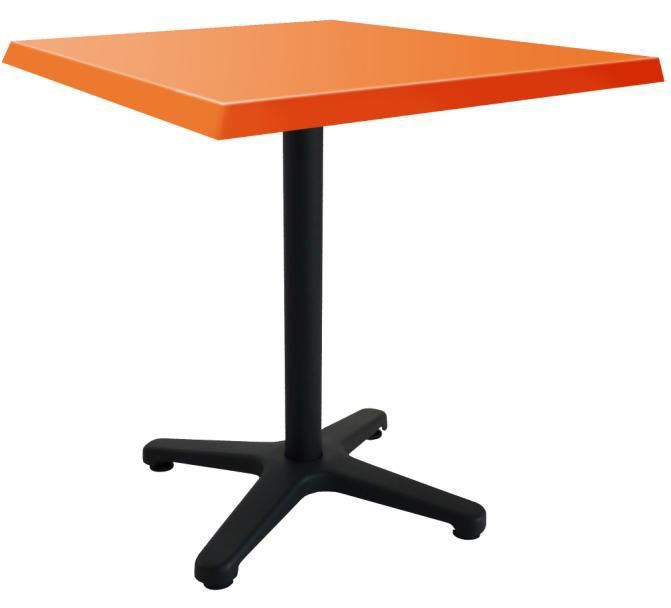 Table de terrasse Luxembourg orange 70 x 70 cm SM France - 054093