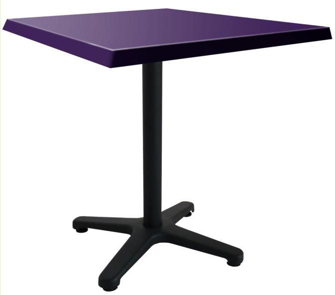 Table de terrasse Luxembourg violet 70 x 70 cm SM France - 054094