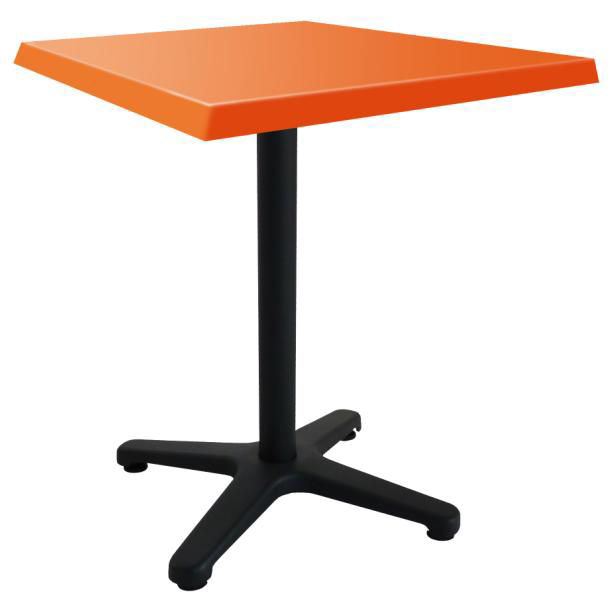 Table de terrasse Luxembourg orange 60 x 60 cm SM France - 054098