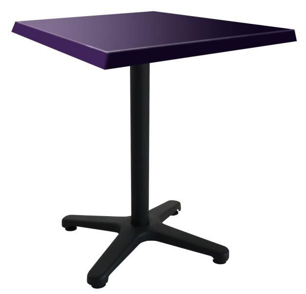Table de terrasse Luxembourg violet 60 x 60 cm SM France - 054099