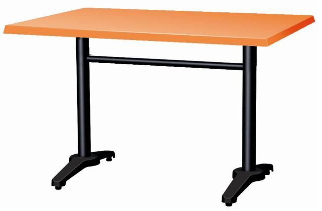Table de terrasse Luxembourg orange 110 x 70 cm SM France - 054103