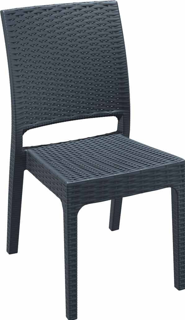 Chaise de terrasse Indiana anthracite