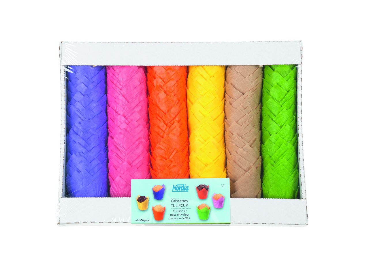 Caissette jetable couleurs Tulipcup (vendu par 300)