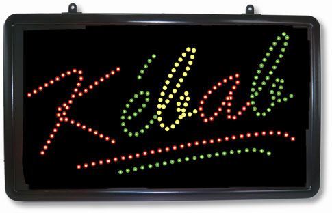 Enseigne lumineuse Kebab Leds 33 x 56 cm