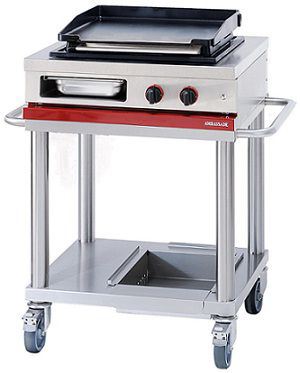 Plancha gaz 6 kW sur module mobile Ambassade de Bourgogne - CTG720PL