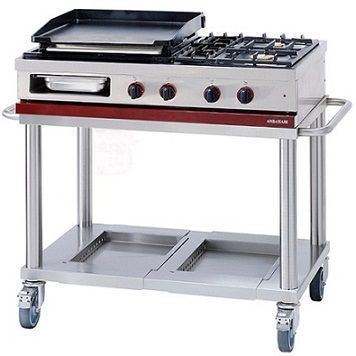 Plancha gaz 6 kW + 1 feu vif Ambassade de Bourgogne - CTG1030PL