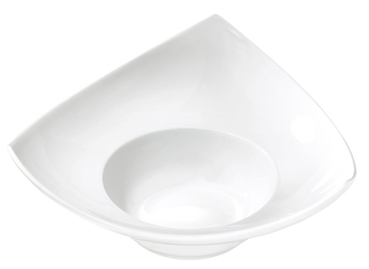 Assiette creuse triangle Marianne blanc 21 cm Pillivuyt