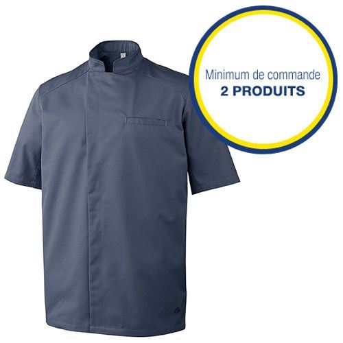 Veste de cuisine homme bleu ardoise Mikasi T.L