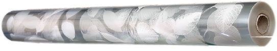 Film polypropène motif laurier blanc 120 x 0.80 m