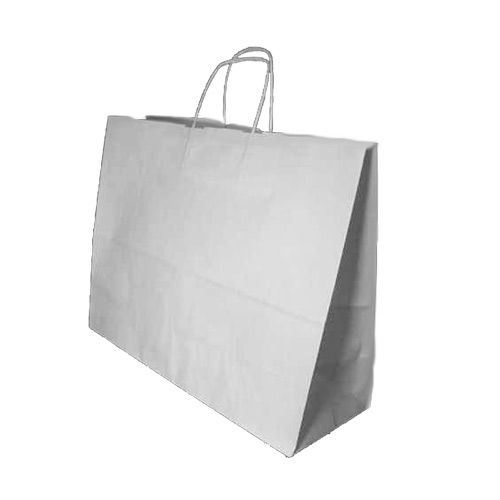 Sac Kraft 52 x 40 cm Blanc poignée torsadée x 50