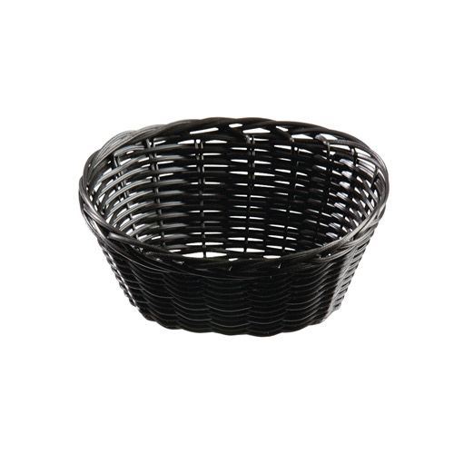 Corbeille à pain polypropylène ronde noir 18 cm x 3 Valero