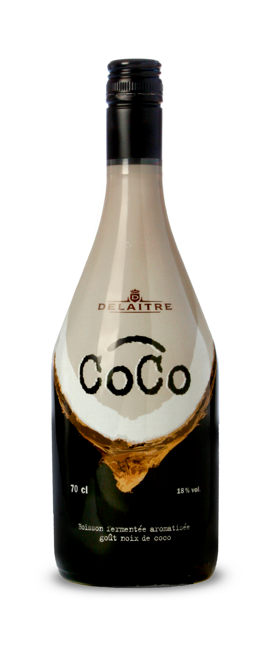 DELAITRE Liqueur à base de rhum goût noix de coco 18° 70 cl