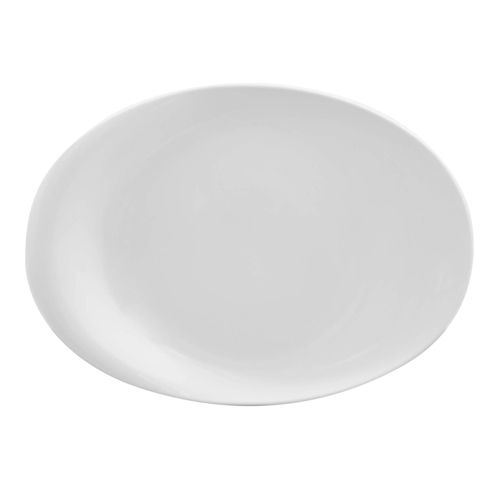 Assiette plate ovale Seamless blanc 32 x 24 cm SPAL