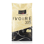 Valrhona Fève de chocolat blanc 35 % Ivoire 3 kg