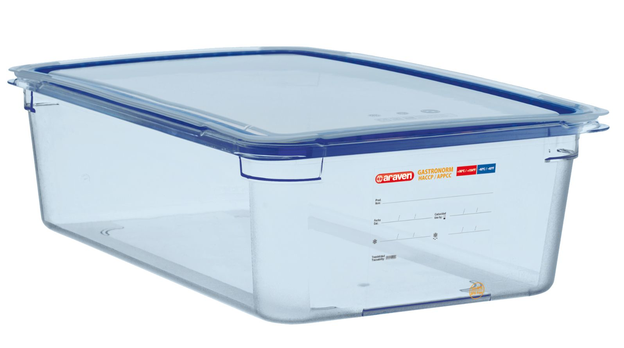 Araven Bac gastro ABS GN1/1 H.15 cm + couvercle