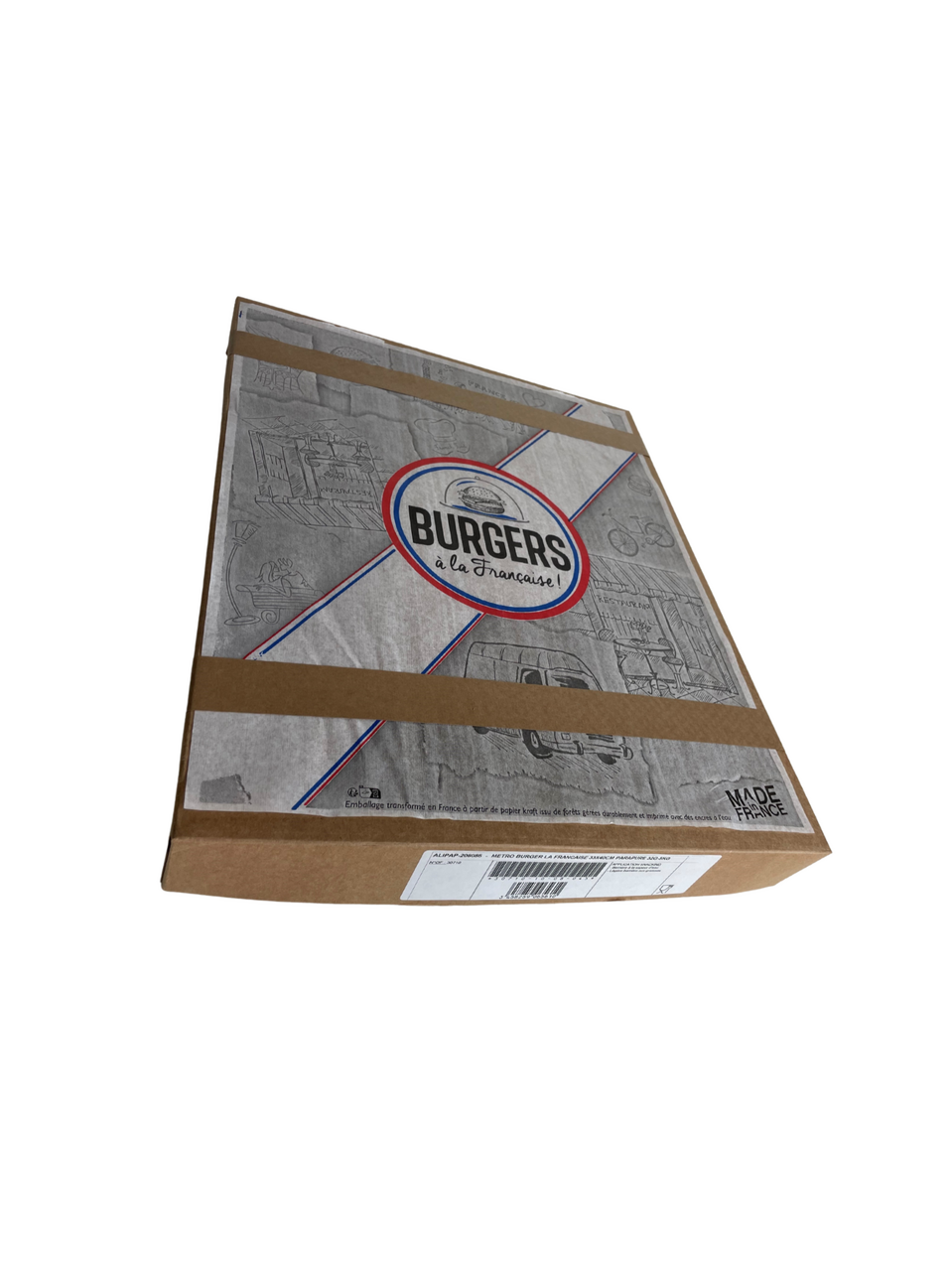 Papier burger à la Française 33 x 40 cm 5 kg Mupa