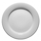 Assiette plate ronde Sumba blanc 27 cm x 6