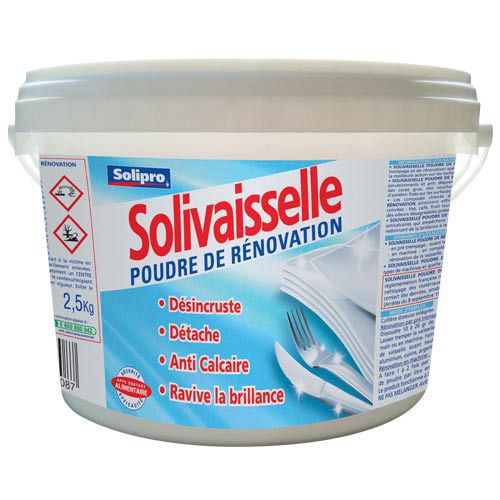 Poudre de rénovation Solivaisselle 2.5 kg Solipro