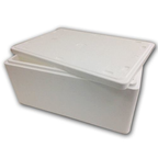 Boîte polystyrène avec couvercle 43.9 L  28.7 x 40 x 60 cm